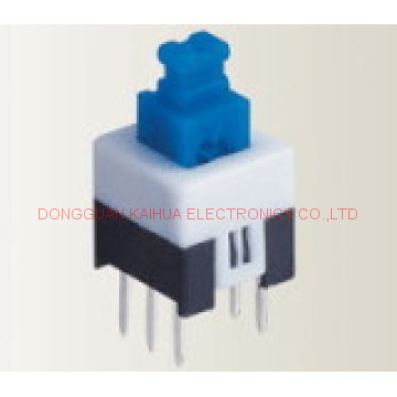 Pushbutton switch for electronic appliance