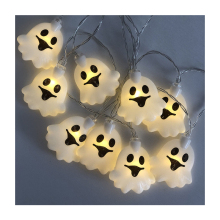 Halloween Novelty Plastic Ghost Toy Decorations with LED Light Strings