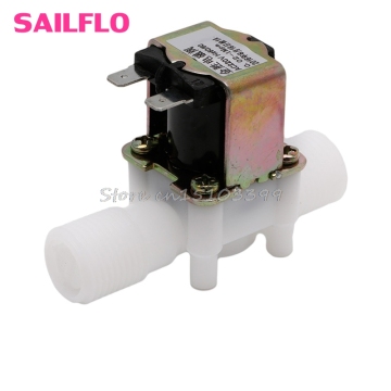 AC220V Electric Solenoid Valve Magnetic N/C Water Air Inlet Flow Switch N/C 1/2" G08 Whosale&DropShip