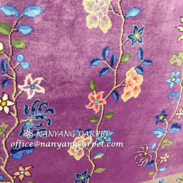 4'x6' Oriental  Silk Carpet Handwoven Traditional