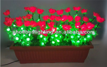 led flower tree light red