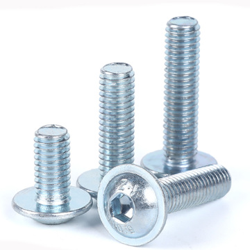 ISO7380 Blue White Zinc Hex Socket Screws