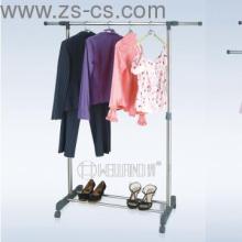 S/S Extendable Single-Rod Garment Rack