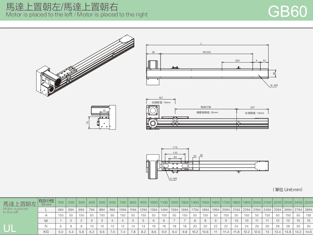 Belt Control Linear Module