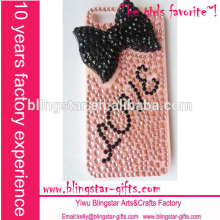 black bow diamond mobile phone cover cases for iphone 5