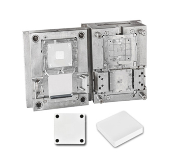 Wall Mounted Plastic Power Socket White Injection Mould