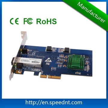 Speednt 1000Mbps SFP PCI-E x4 Single-port Multimode Gigabit fiber NIC UK-A1GFS Server gigabit fiber optic NIC