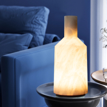 Spanish Alabaster Marble Table Lamp - Wireless Luxury Desk Lamp