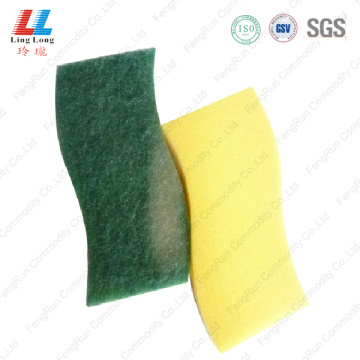 Waves scouring sponge durable kitchen cleaning