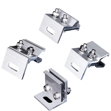 Adjustable Aluminum Solar Panel Mounting Brackets - End and Mid Clamps