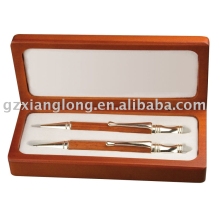 Wooden ball pen+pencil+box