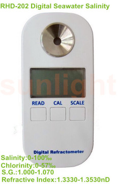 RHD-202 0-10% Digital Seawater Salinity/Chlorinity Refractometer