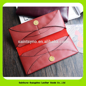 16410 Foldable pu leather women leather wallet Ladies clutch purse