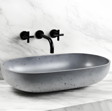 Oval Large Concrete Washbasin
