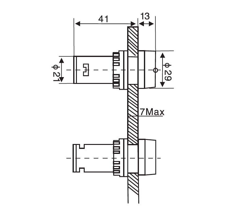 SAIP/SAIPWELL AC/DC24V Electrical Combined Indicator Light