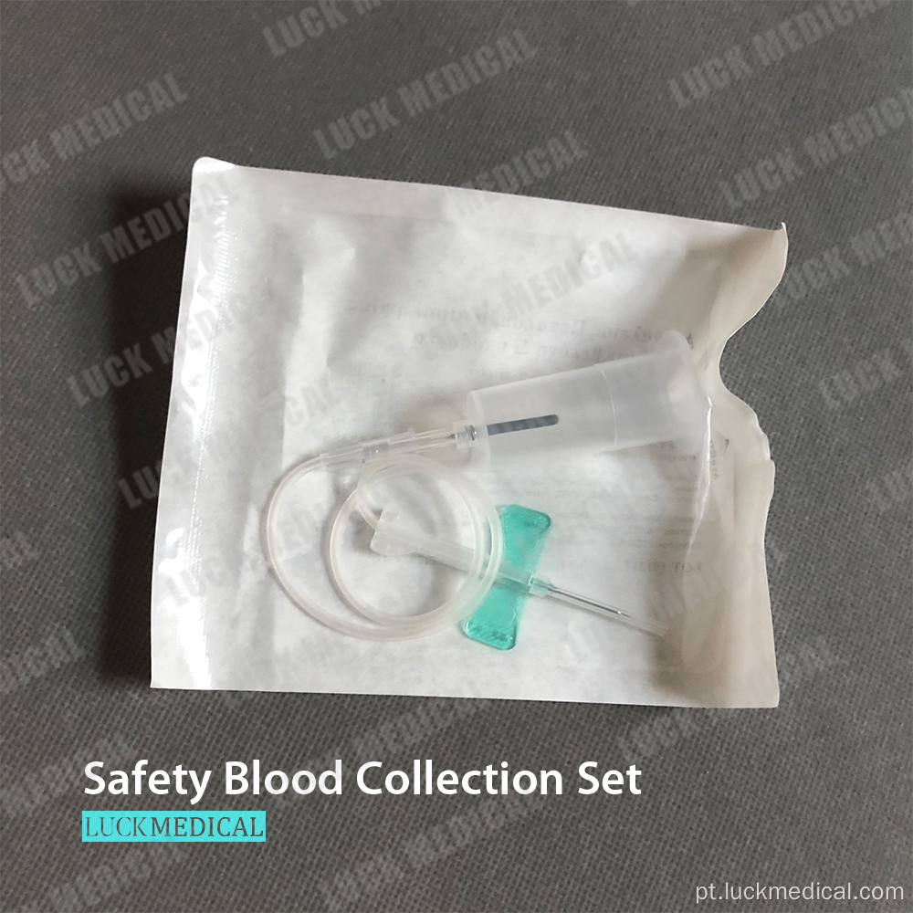 Conjunto de coleta de sangue de segurança Lok