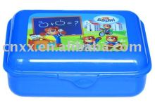 Rectangular partial deduction plastic lunch box