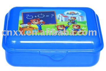 Rectangular partial deduction plastic lunch box