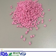 Pink color plastic granules for toys