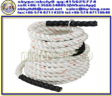 Polyester heavy training rope , best battle ropes , heavy rope workout