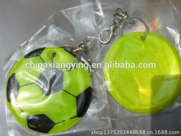 Promotion Reflective key chain, soft pvc key chain custom,,football pandent chain