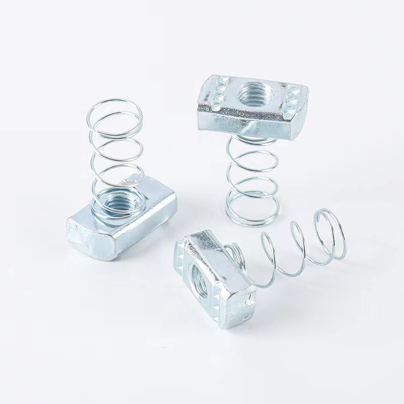 Galvanized Channel Nut with Spring