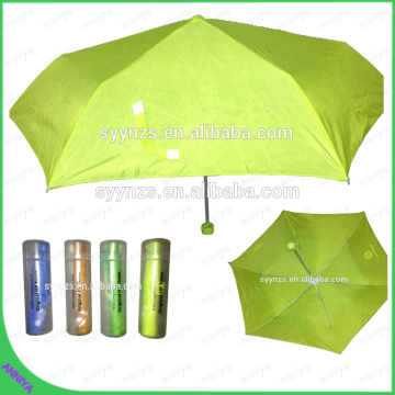 ads print gift umbrella Bright Color Manual Open 3 folding umbrella mini rain Umbrella for sale