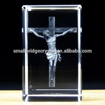 Wholesale 3d Laser Crystal Jesus For Religions Souvenir