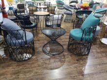 Nordic Iron Sofa Single Sofa Negotiation Reception Area