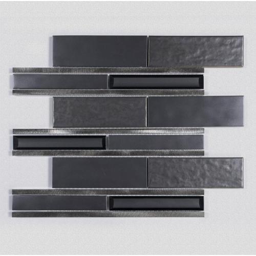 Khách sạn Black Aluminium Powder Glass Gạch Khảm