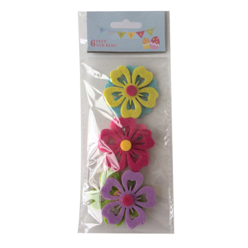 Easter flower shape sticker