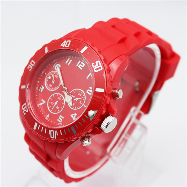 Cheap silicone color quartz watches 2014