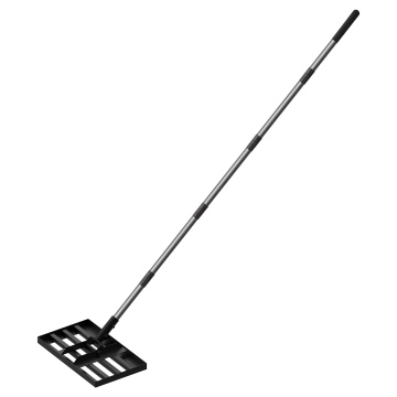 Manual Steel Lawn Leveler with Stainless Steel Pole - 43x26cm Garden Tool for Lawn and Golf Course Leveling