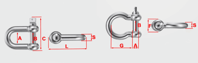 Us Type Forged Dee Galvanized Shackle G210