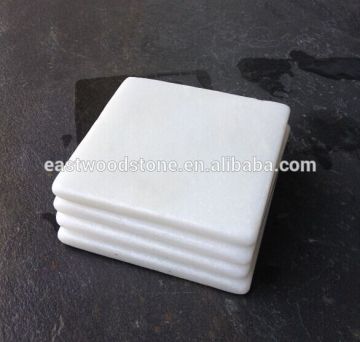 white marble coaster natural stone coaster