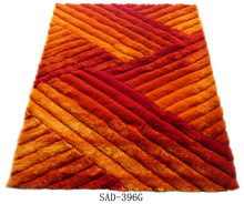 Polyester Silk Shaggy 3D Carpet