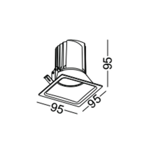 LEDER Aluminum 3000K 9W LED DownLight