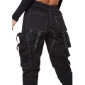 Custom Zip Pocket Straps Women's Cargo Pants