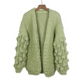 Sweater cardigan sweater rajutan longgar selesa