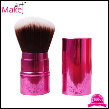 Purple Aluminum Tube Taklon Hair Makeup Retractable Brush