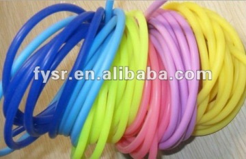Colourful silicone rubber cord/silicone rubber pipe