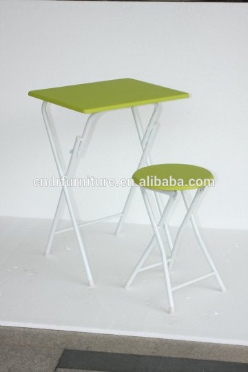 MDF top student foldable table and chair set