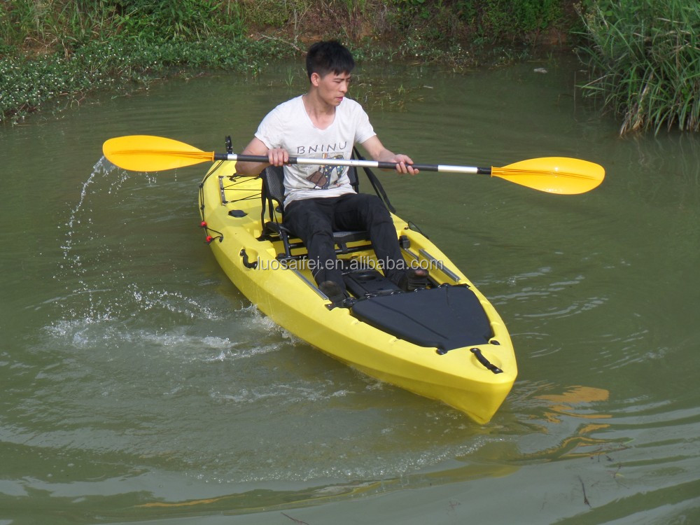 LSF no inflatable single sit on top fishing kayaks wholesale with aluminum frame seat