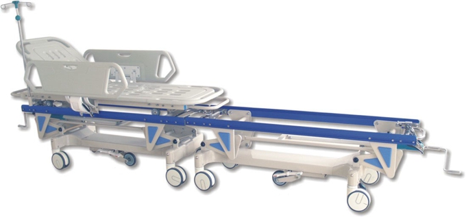 Safe Adjustable Patient Transfer Trolley In Operating Room