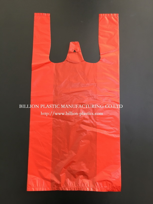 Black Plastic Garbage T Shirt Clear Custom Packaging Deli Saddle Bag