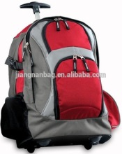 larger compartment teenagers school travelling trolley backpack with wheels