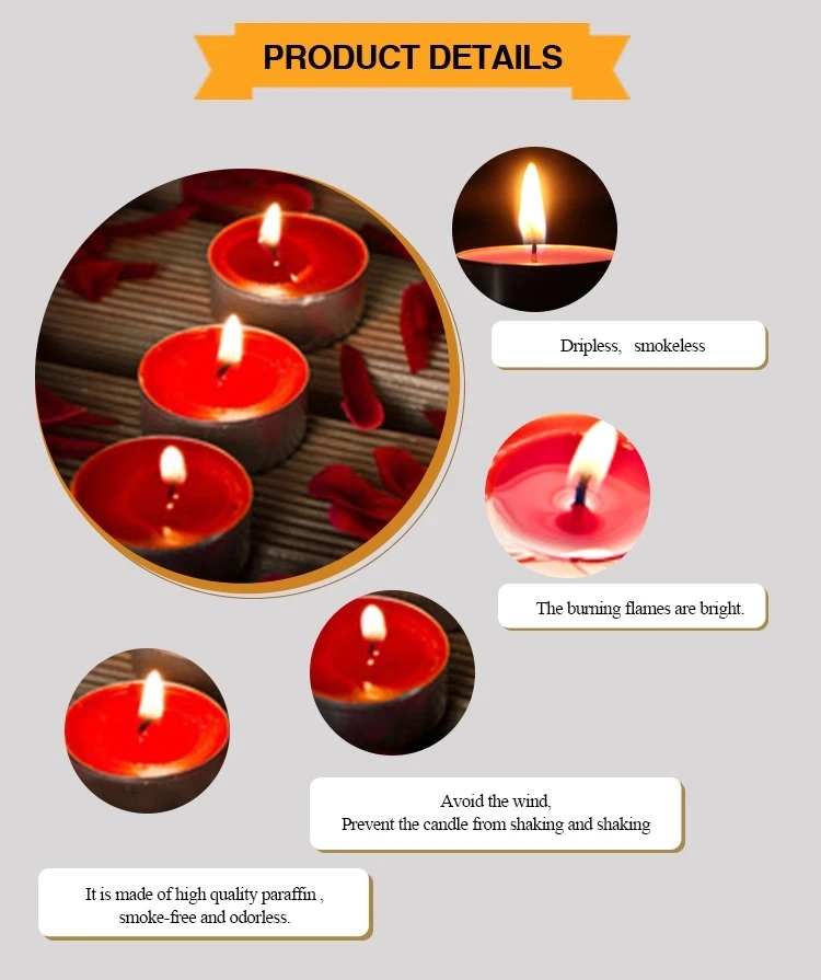 Wholesale 21PCS Cheap Price White and Color Tealight Candles