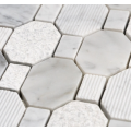 Natural marble mosaic with rich colors