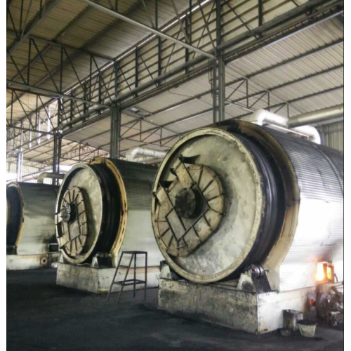 non-pullution waste tires pyrolysis machinery