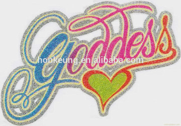 Glitter iron on heat transfer sticker papers for garment